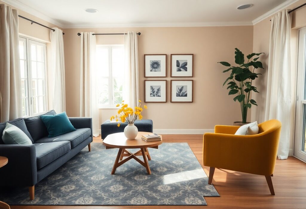 decorate with color without overwhelming a room rfw