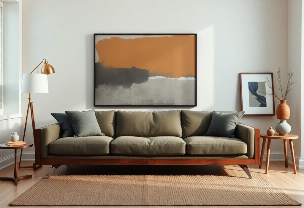 matching artwork to furniture without over coordinating gee